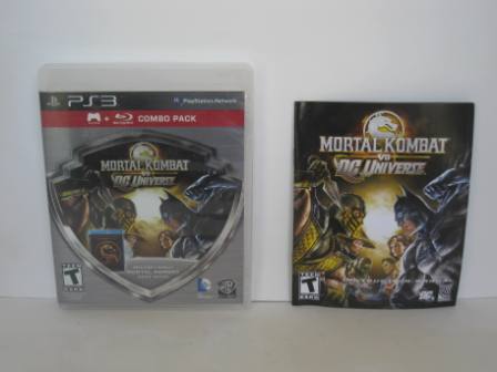 Mortal Kombat vs DC Universe Combo Pk (CASE & MANUAL ONLY) - PS3